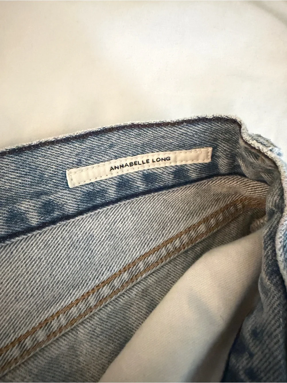 Citizens of Humanity Annabelle Long Light Wash Denim shorts